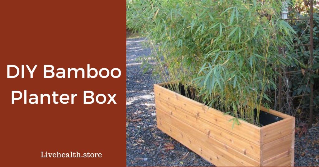 How to make a bamboo planter box DIY?