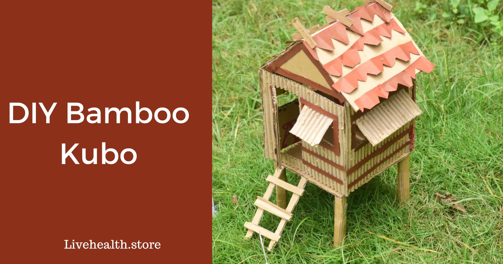 How to make bahay kubo using bamboo? Step By Step - Live Health